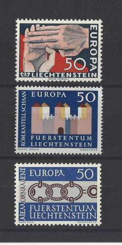 LIECHTENSTEIN   YT   n° 366-388399    neuf **   1962-64-65