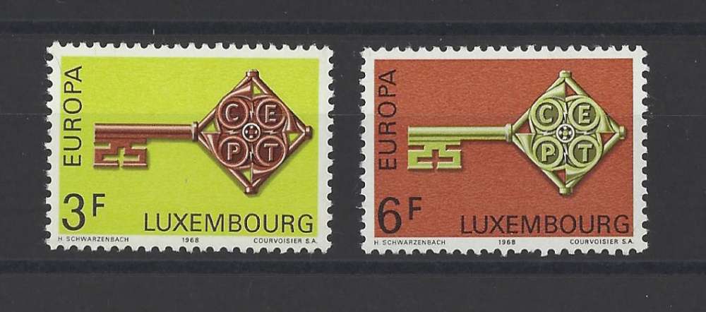 LUXEMBOURG   YT   n° 724/725   neuf **   1968