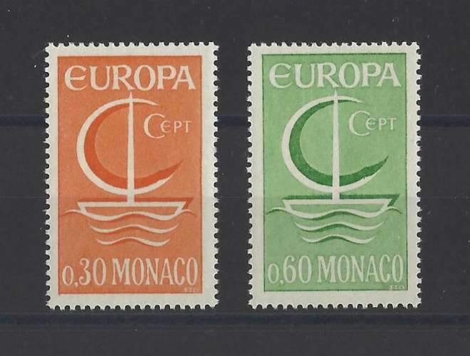 MONACO  YT   n° 698/699    neuf **    1966