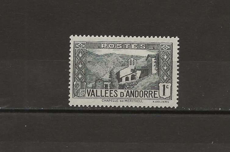 ANDORRE - CHAPELLE DE MERITXELL - YVERT ET TELLIER N° 24