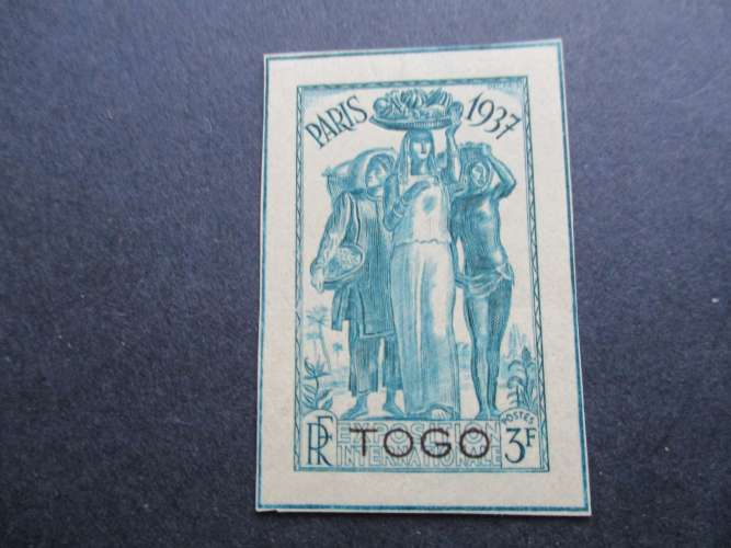 Togo y & t timbre issu du bloc n°1 ** 1937