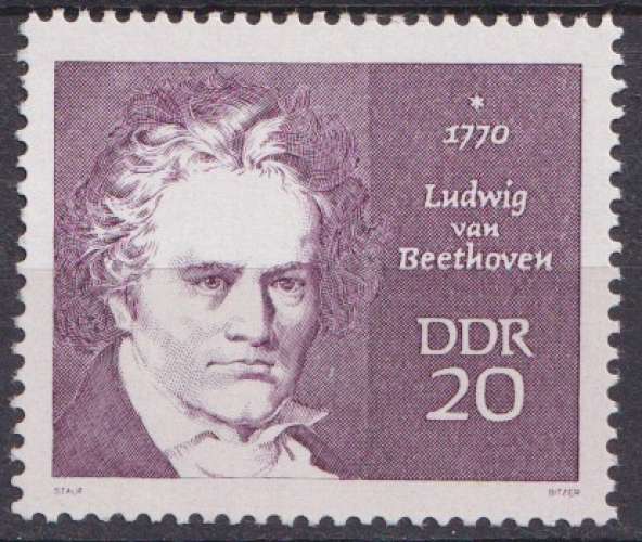 Allemagne RDA 1970 Y&T 1231 neuf ** - Ludwig van Beethoven 