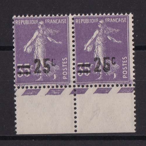 FRANCE  YT  n°218/218b  neuf **   1926