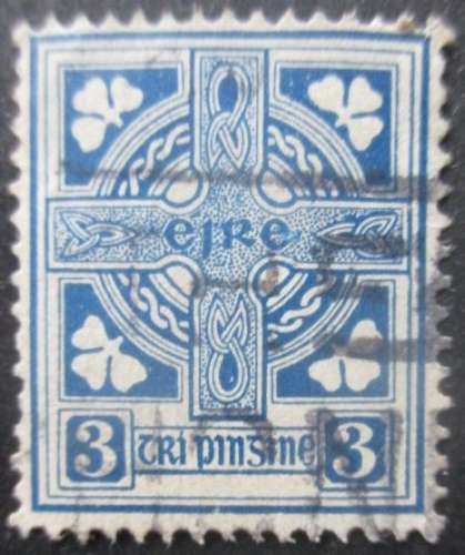 IRLANDE N°45 filigrane Se oblitéré cote 1,30€