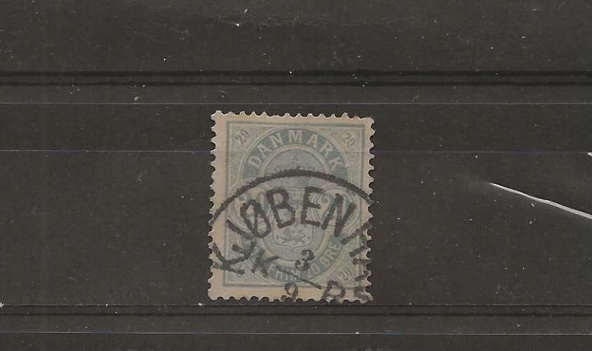 DANEMARK - EMISSION DE 1882 - YT N° 34 - COTE 65 EUROS