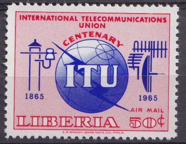 Liberia P.A. 1965 Y&T 148 neuf ** - ITU 