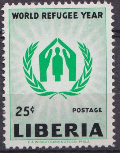 Liberia 1960 Y&T 366 neuf ** - Année mondiale du réfugié 