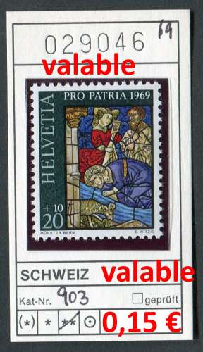 Suisse 1969 - Michel 903 - ** neuf mnh - valable