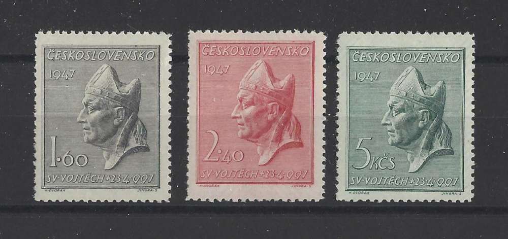 TCHECOSLOVAQUIE   YT  n° 443/445    neuf **   1947