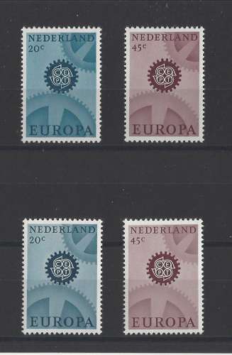 PAYS-BAS  YT  n° 850/851 - 850a/851a    neuf **  1967