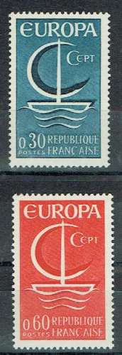 FRANCE 1966 - YT 1490 1491 ** MNH EUROPA.