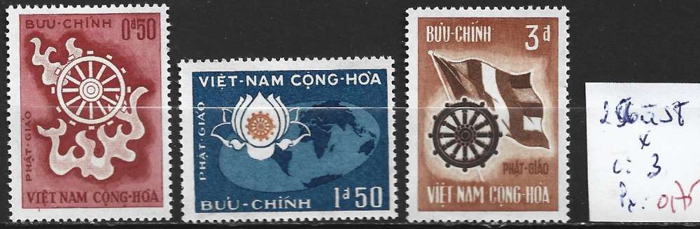 VIETNAM DU SUD 256 à 258 * côte 3 € 