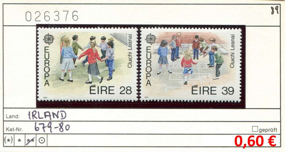 Irlande 1989 -  Michel 679-680 - ** mnh neuf - 