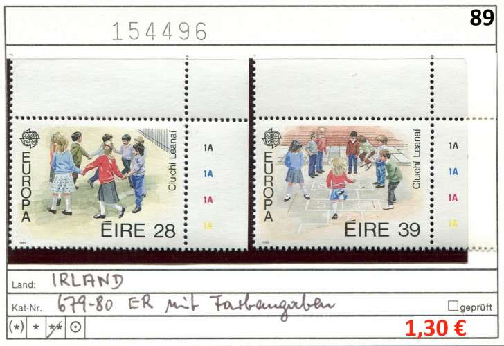 Irlande 1989 -  Michel 679-680 - ** mnh neuf - 