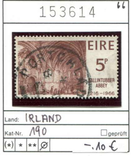 Irlande 1966 -  Michel 190 - oo oblit. - 