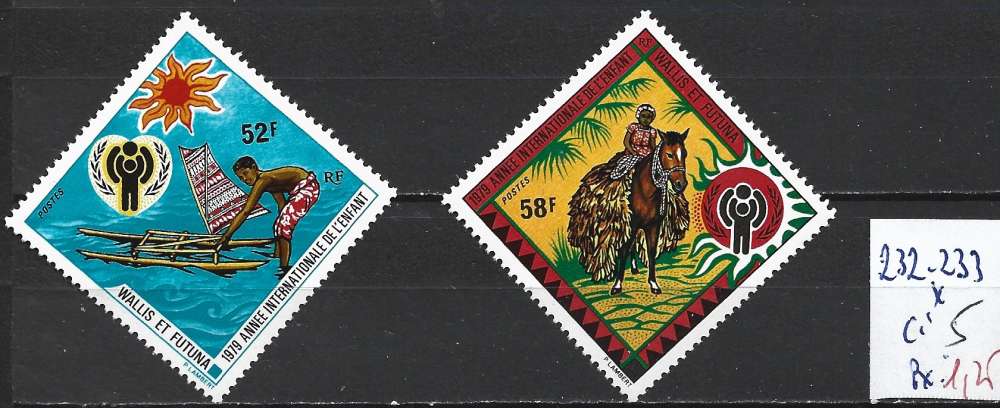 WALLIS ET FUTUNA 232-233 * côte 5 € 