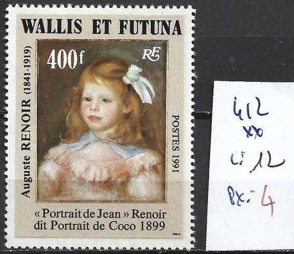 WALLIS ET FUTUNA 412 ** côte 12 € 