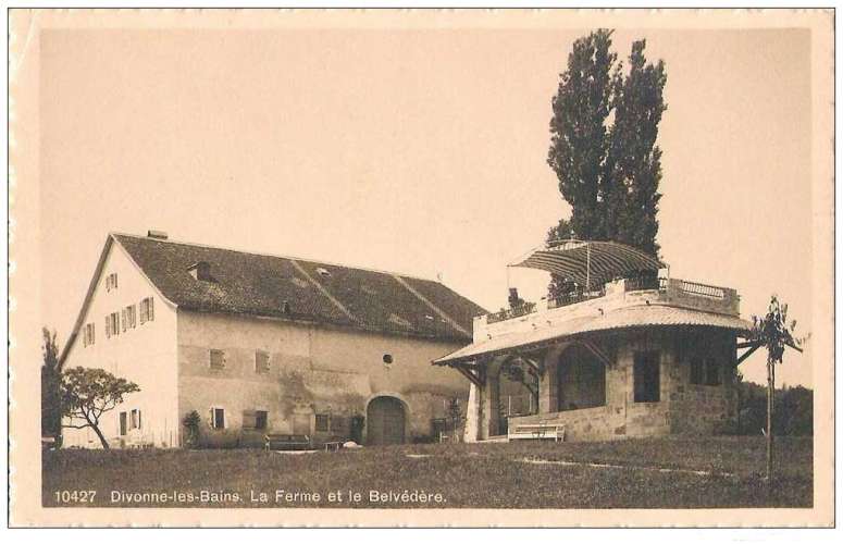 01 DIVONNE LES BAINS - LA FERME ET LE BELVEDERE.