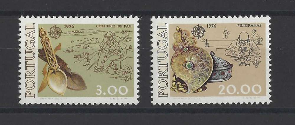 PORTUGAL  Y/T   n° 1291/1292    neuf **   1976