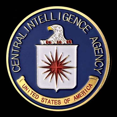 Médaille NEUVE plaquée Or - CIA Central Intelligence Agency