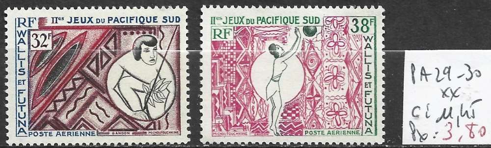 WALLIS ET FUTUNA PA 29-30 ** côte 11.45 € 