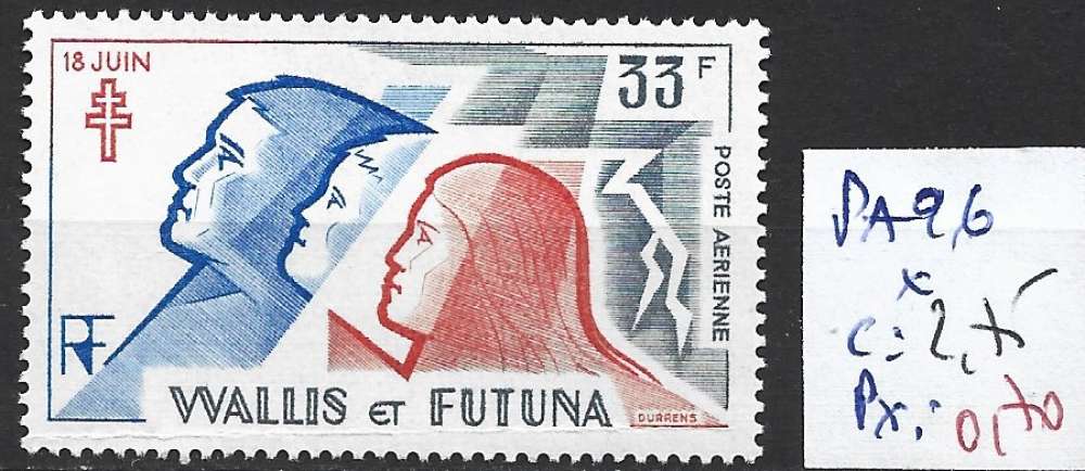 WALLIS ET FUTUNA PA 96 * côte 2.75 € 