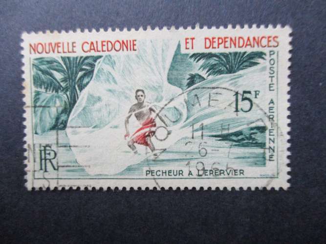 Nouvelle Calédonie y & t poste aerienne 67 obl 1955