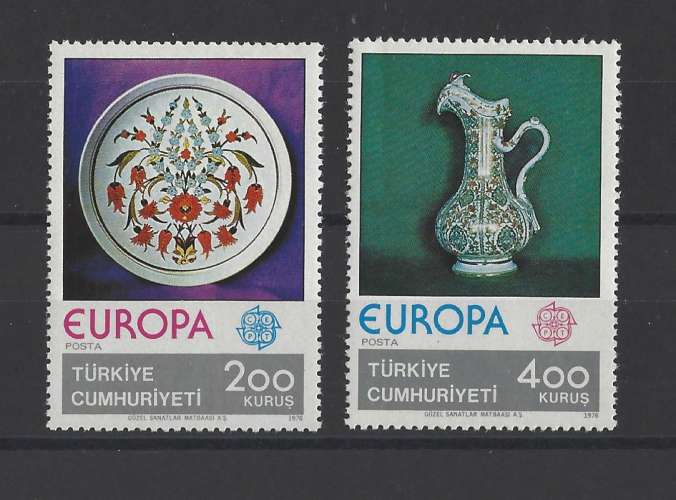 TURQUIE  Y/T   n° 2155/2156    neuf **   1976