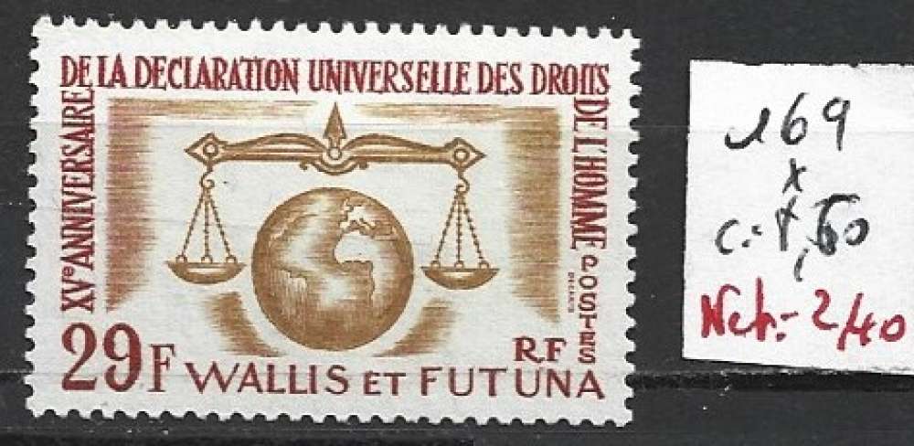 WALLIS ET FUTUNA 169 * côte 8.60 € 