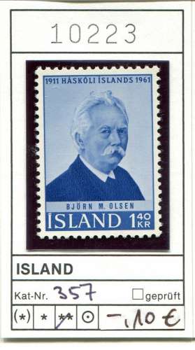 Islande 1961 - Michel 357 - ** neuf mnh