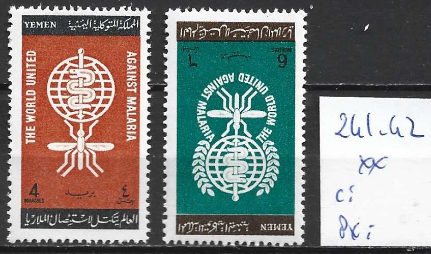 YEMEN REPUBLIQUE ARABE 241-242 ** côte 2.75 € 