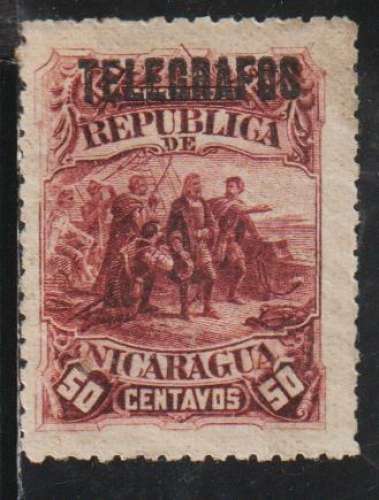 NICARAGUA Télégraphe -  Y&T N° 17*