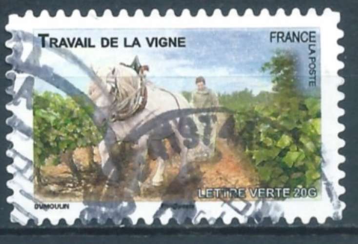 France - Auto-adhésifs - Y&T 0822 (o) - Chevaux de trait -