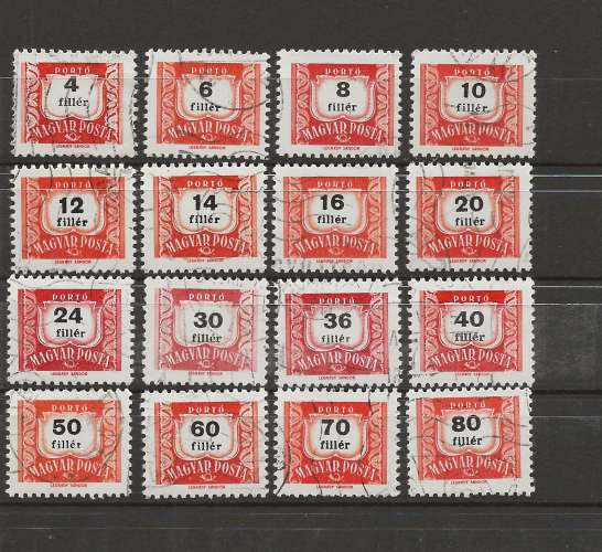 HONGRIE - TIMBRES TAXES 