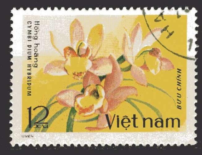 VIET NAM 1979 FLEURS LES ORCHIDEES  OBLITERE