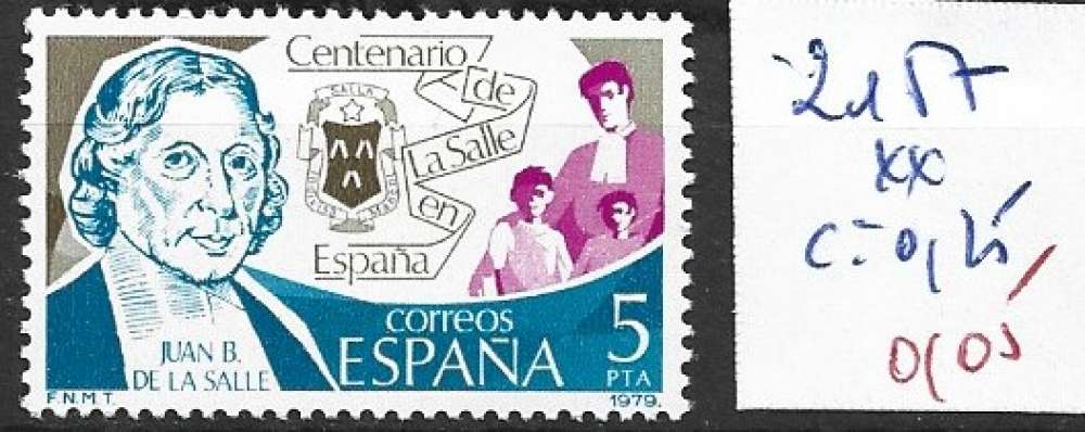 ESPAGNE 2157 ** côte 0.25 € 