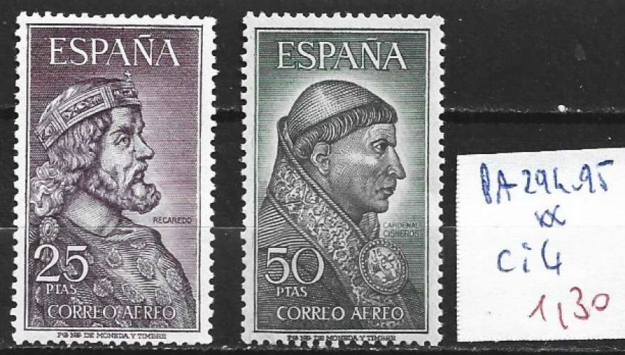 ESPAGNE PA 294-295 ** côte 4 € 