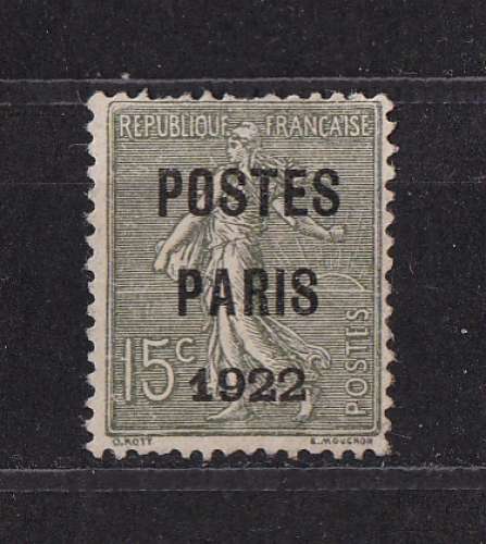 FRANCE  YT  Préoblitérés n° 31   neuf *   1922   (voir détail)