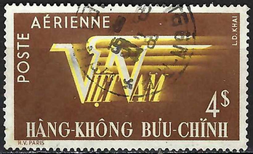 Vietnam - Empire - 1953 - Y & T n° 9 Poste aérienne - O.