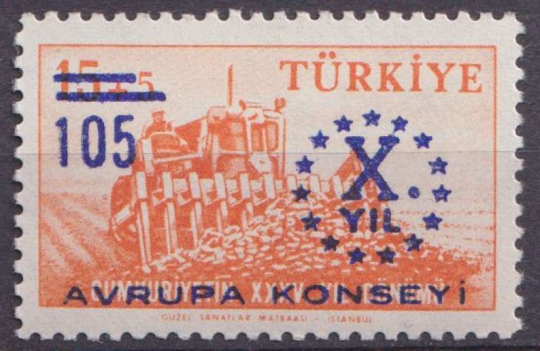 Turquie 1959 Y&T 1442 neuf ** - Conseil de l'Europe 