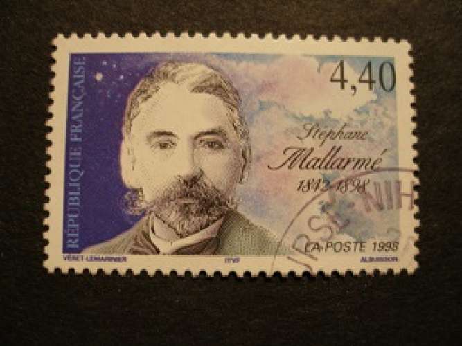 France 1998 - Stéphane Mallarmé (1842-1898) - Oblitéré