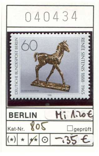 Berlin 1988 - Michel 805 - ** neuf mnh -  