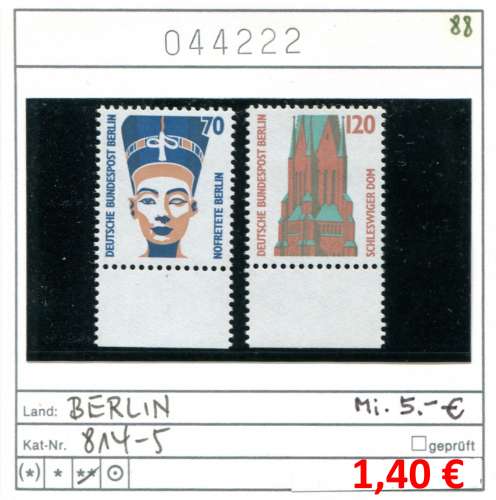 Berlin 1988 - Michel 814-815 - ** neuf mnh -  