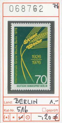 Berlin 1976 - Michel 516 - Yvert ? -** neuf mnh - 