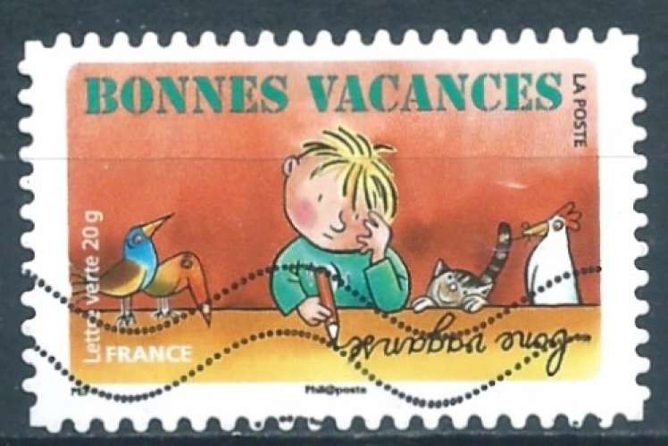 France - Auto-adhésifs - Y&T 1142 (o) - Bonnes vacances - 