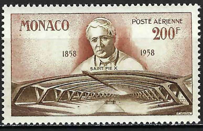 Monaco - 1958 - Y & T n° 70 Poste aérienne - MNH