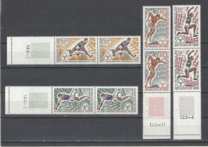 NIGER  Y/T   n° 165/168    neuf **   1965