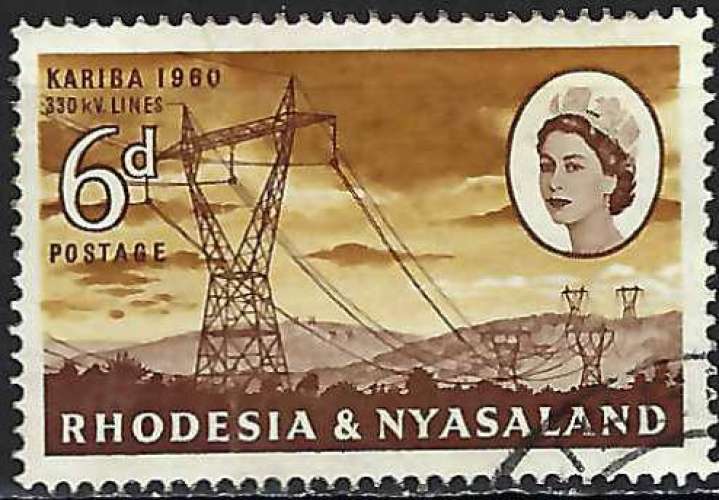 Rhodésie-Nyassaland - 1960 - Y & T n° 34 - O.