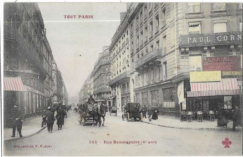 TOUT PARIS: rue Beaurepaire - 865 coll Fleury CCC&C