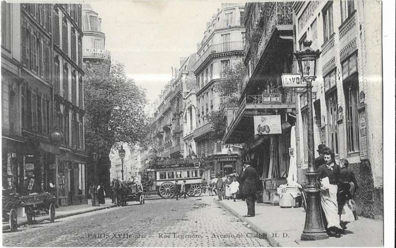 PARIS: rue Legendre - Avenue de Clichy - HD